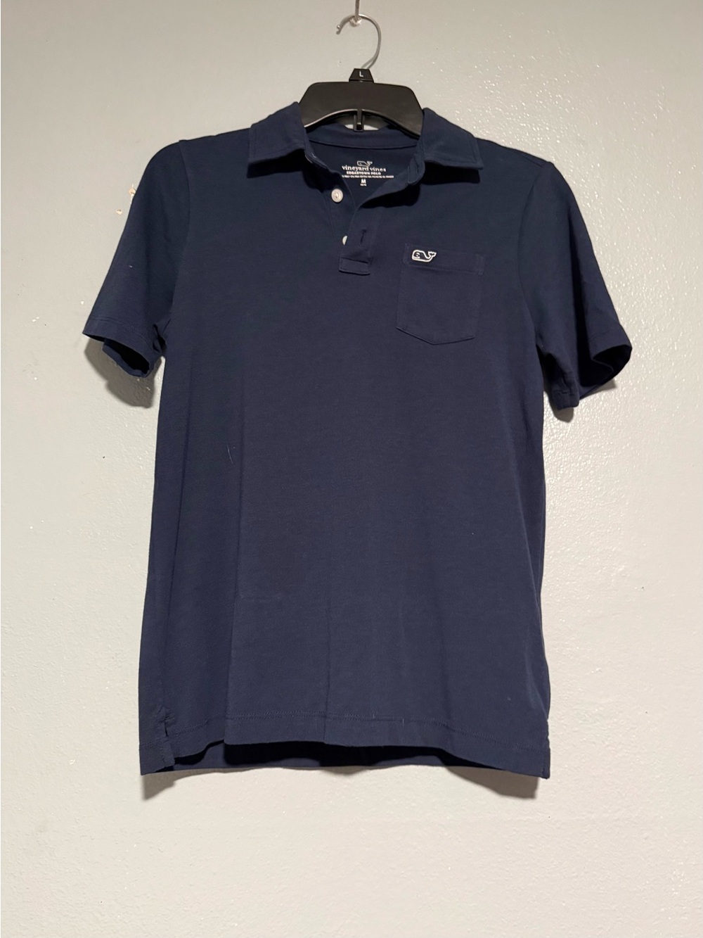 Vineyard Vines boys M (12-14) Navy Polo Shirt